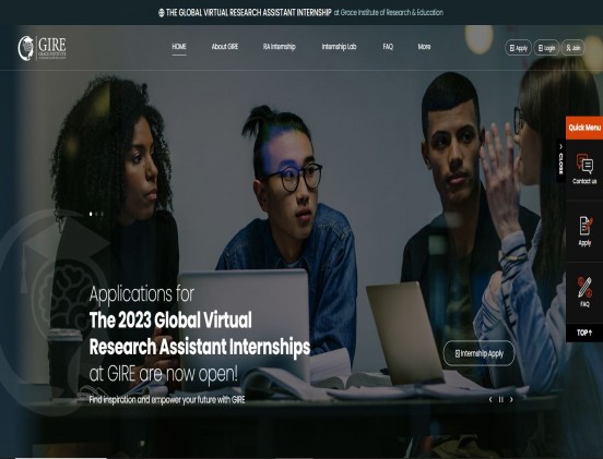 GIRE Internship 학교/교육/강좌/학원/출판 반응형 웹사이트 제작 포트폴리오
